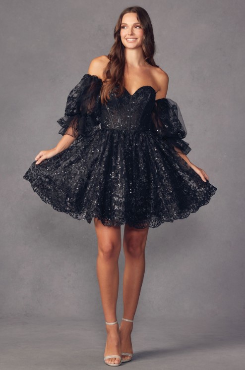 Off-the-Shoulder Homecoming Dresses
